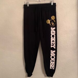 Disney Mickey Mouse Kids Cotton Blend Girls Joggers Size M/ 7-9